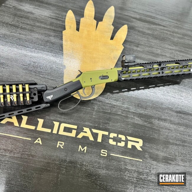 Custom Green/black Winchester 94 Lever Action 30-30