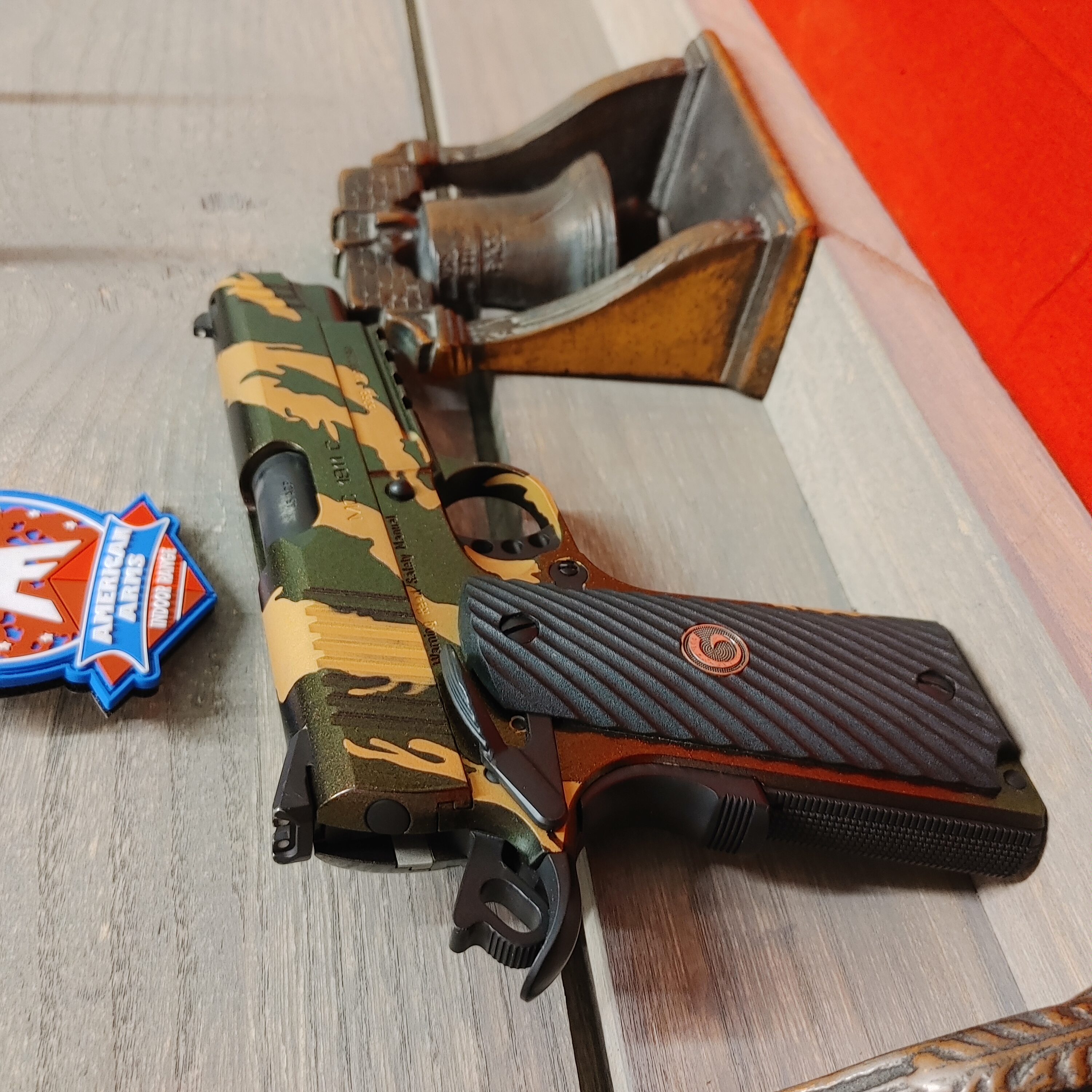Tiger Striped Razorback Custom Tiger Stripe 1911 With Razorback Gun Candy Gold H-122 Armor ...
