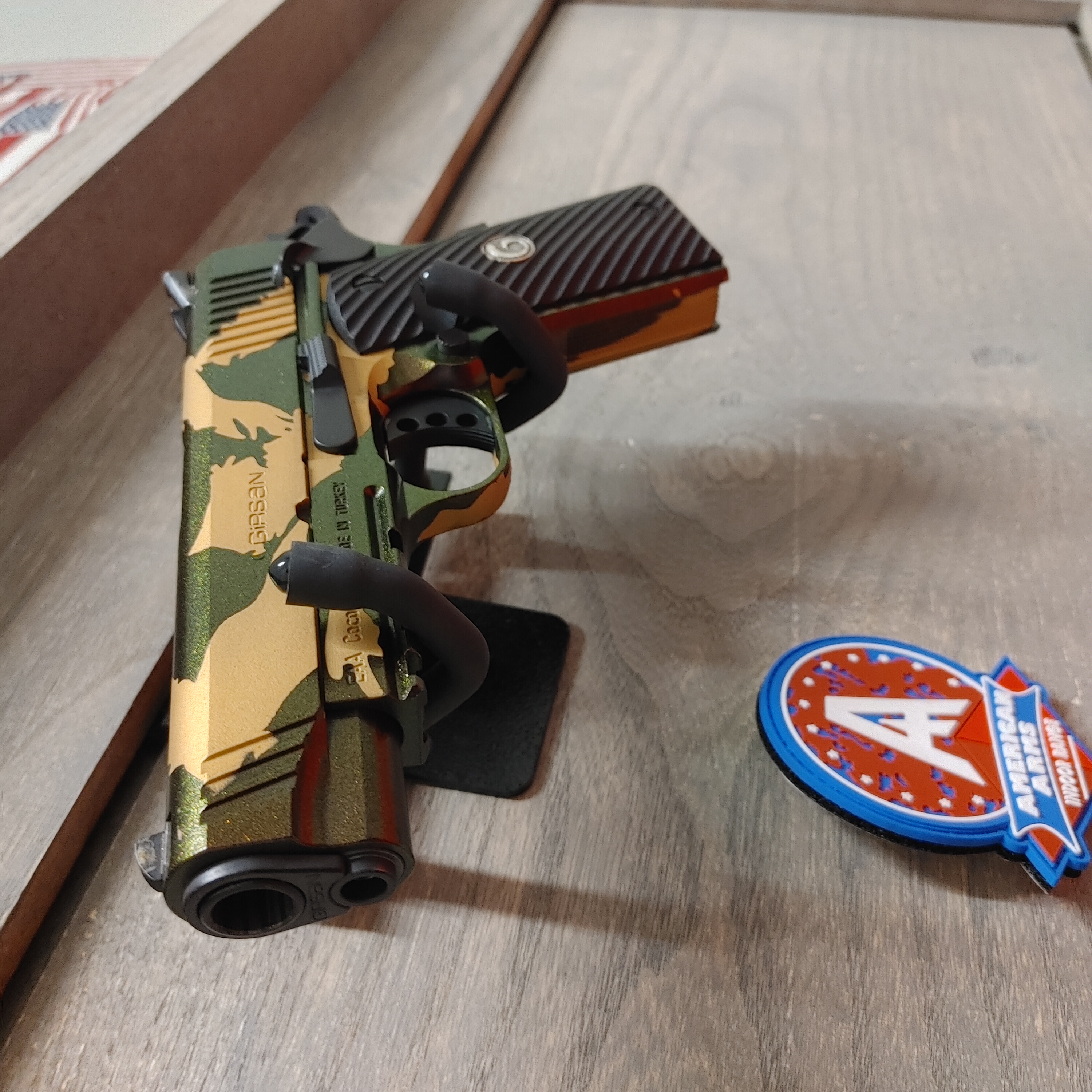 Tiger Striped Razorback Custom Tiger Stripe 1911 With Razorback Gun Candy Gold H-122 Armor ...