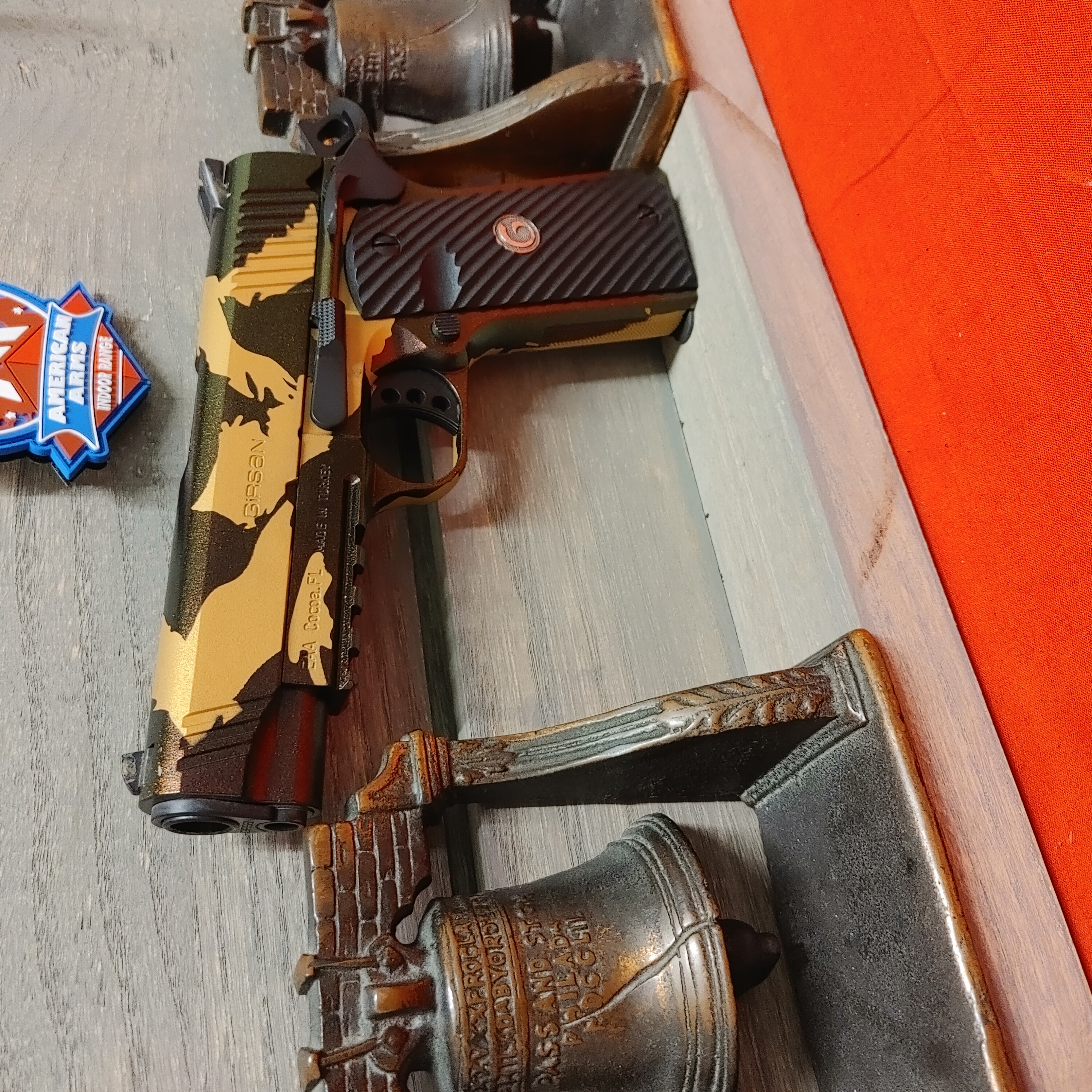 Tiger Striped Razorback Custom Tiger Stripe 1911 With Razorback Gun Candy Gold H-122 Armor ...