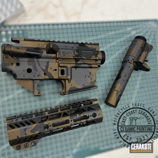 Ar15 Set Done In A Bronze/grey Laramie Pattern
