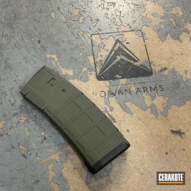 Pmag Coated With Cerakote In O.d. Green