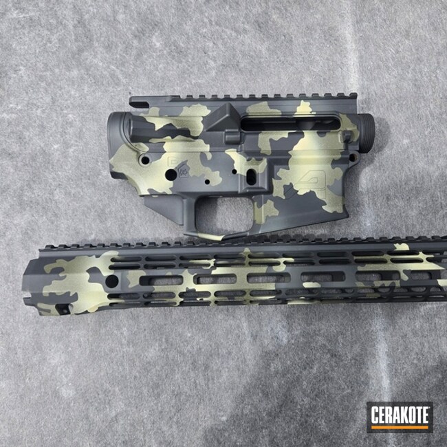 Fs Brown Sand, Sig™ Dark Grey, Graphite Black And O.d. Green 3 Color Camo