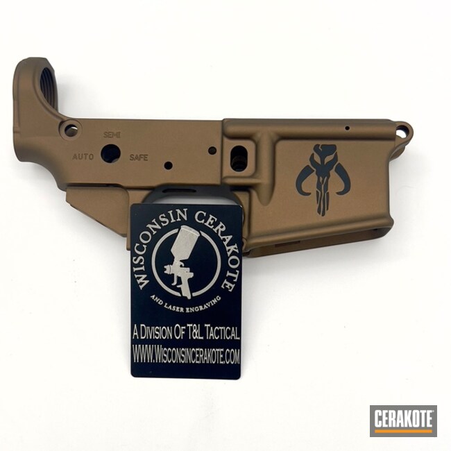 Stripped Lower Burnt Bronze W/armor Black Mythosaur Stencil