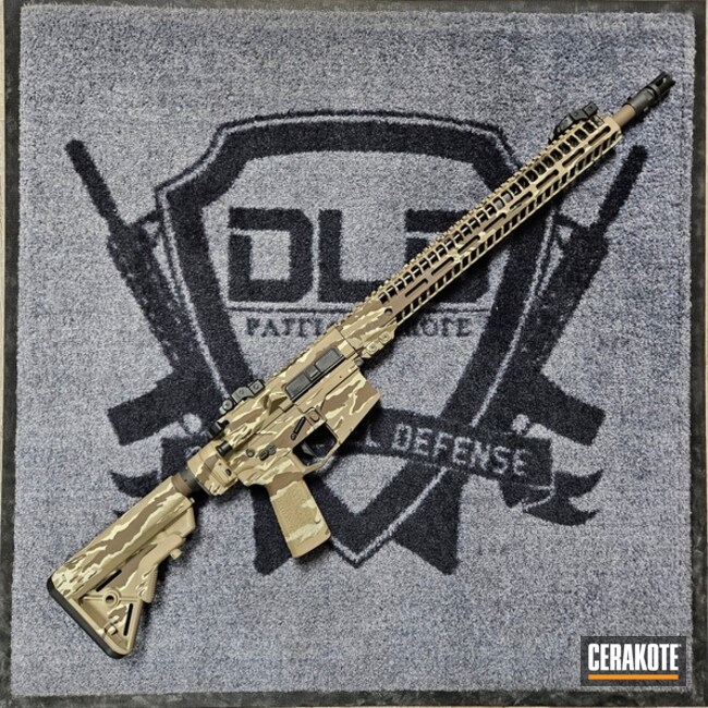 Desert Vietnam Tiger Stripe Camo On Custom 6mm Arc Rifle