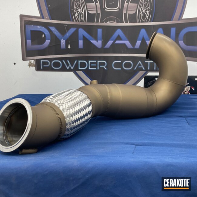 Custom Volkswagen Downpipe In Burnt Bronze