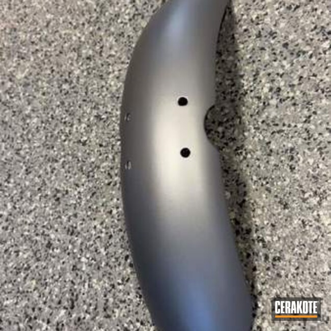 Wheel Faring Coated With Cerakote In Cerakote Glacier Silver