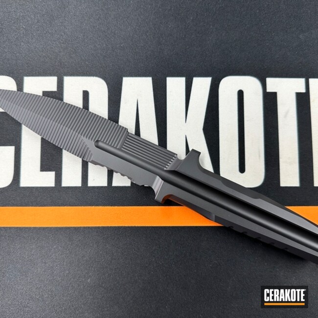 Knife Blade Coated With Cerakote