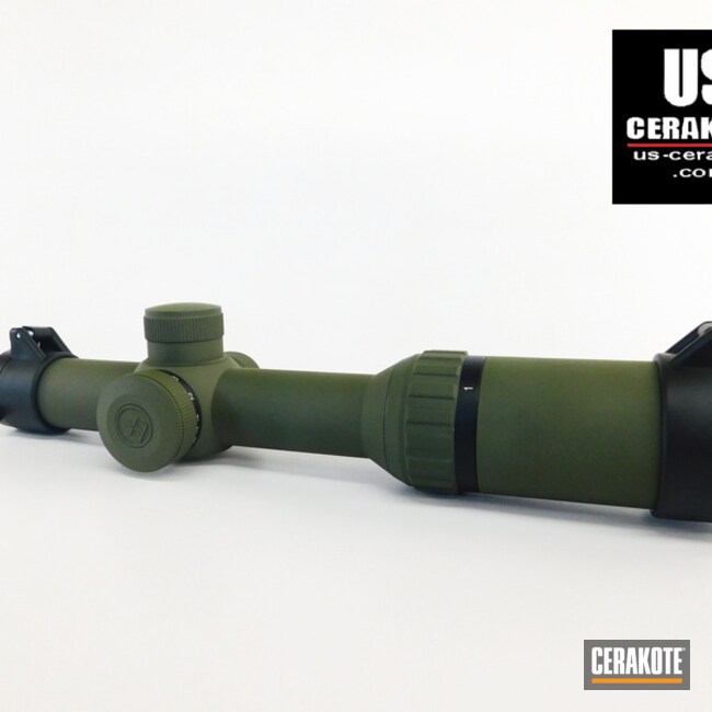 Hawke Scope Cerakoted In Sniper Green