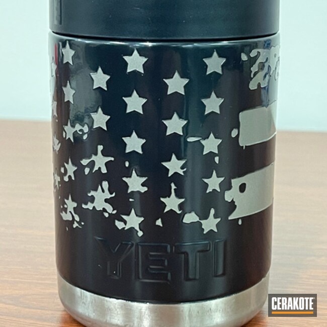 Star Spangled Yeti Coated With Cerakote In Gloss Black