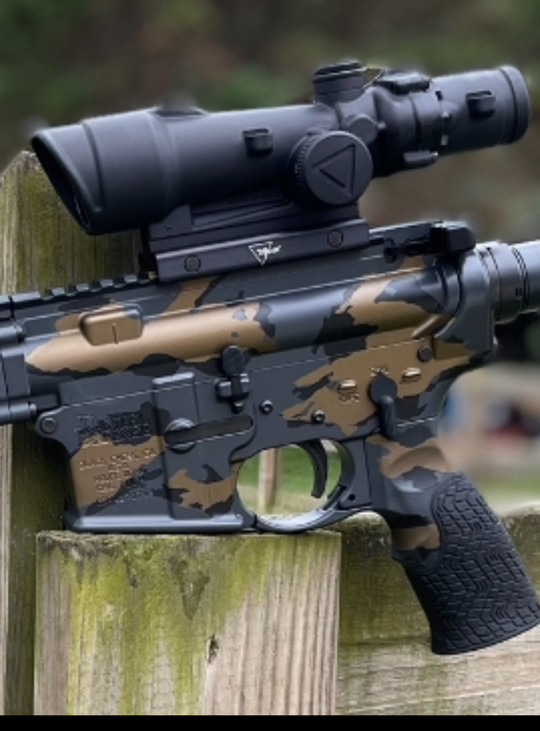 Daniel Defense Color Daniel Defense coated in a Armor Black, Sniper Grey and Burnt Bronze ...