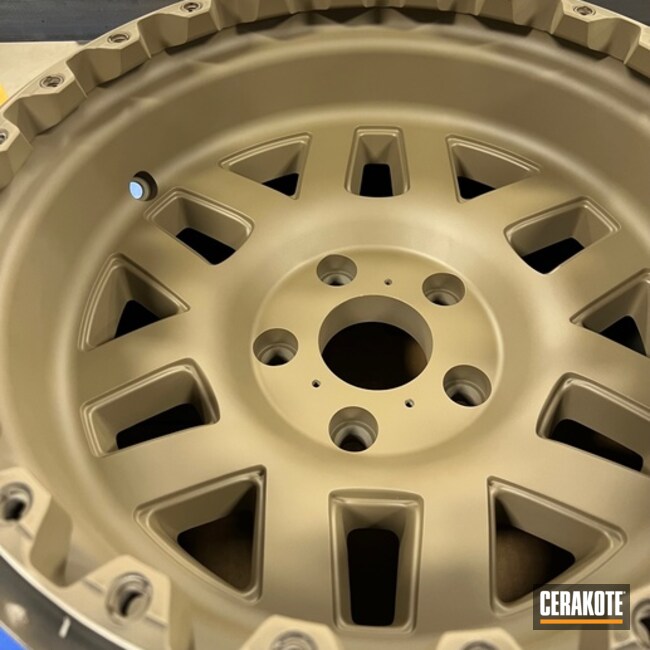 Wheels Coated With Cerakote In Fde