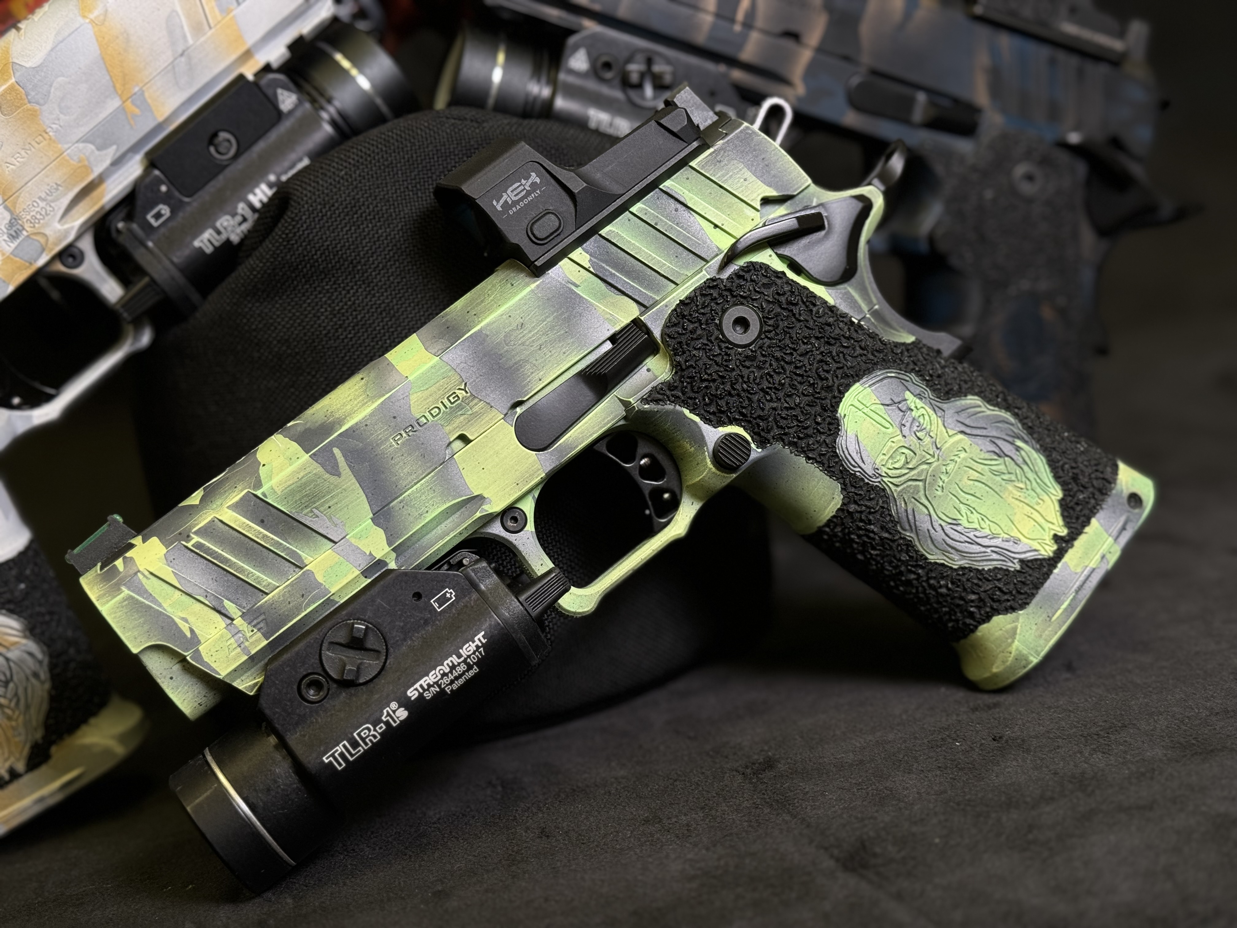 The Four Horseman custom RBGW Prodigy pistols | Cerakote