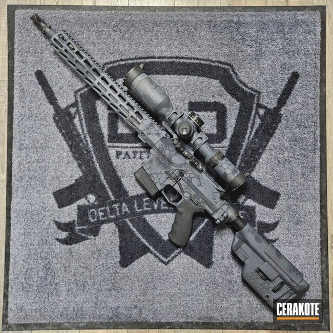 Custom 6.5 Creedmoor Rifle With Urban Splinter And Kryptec Mix