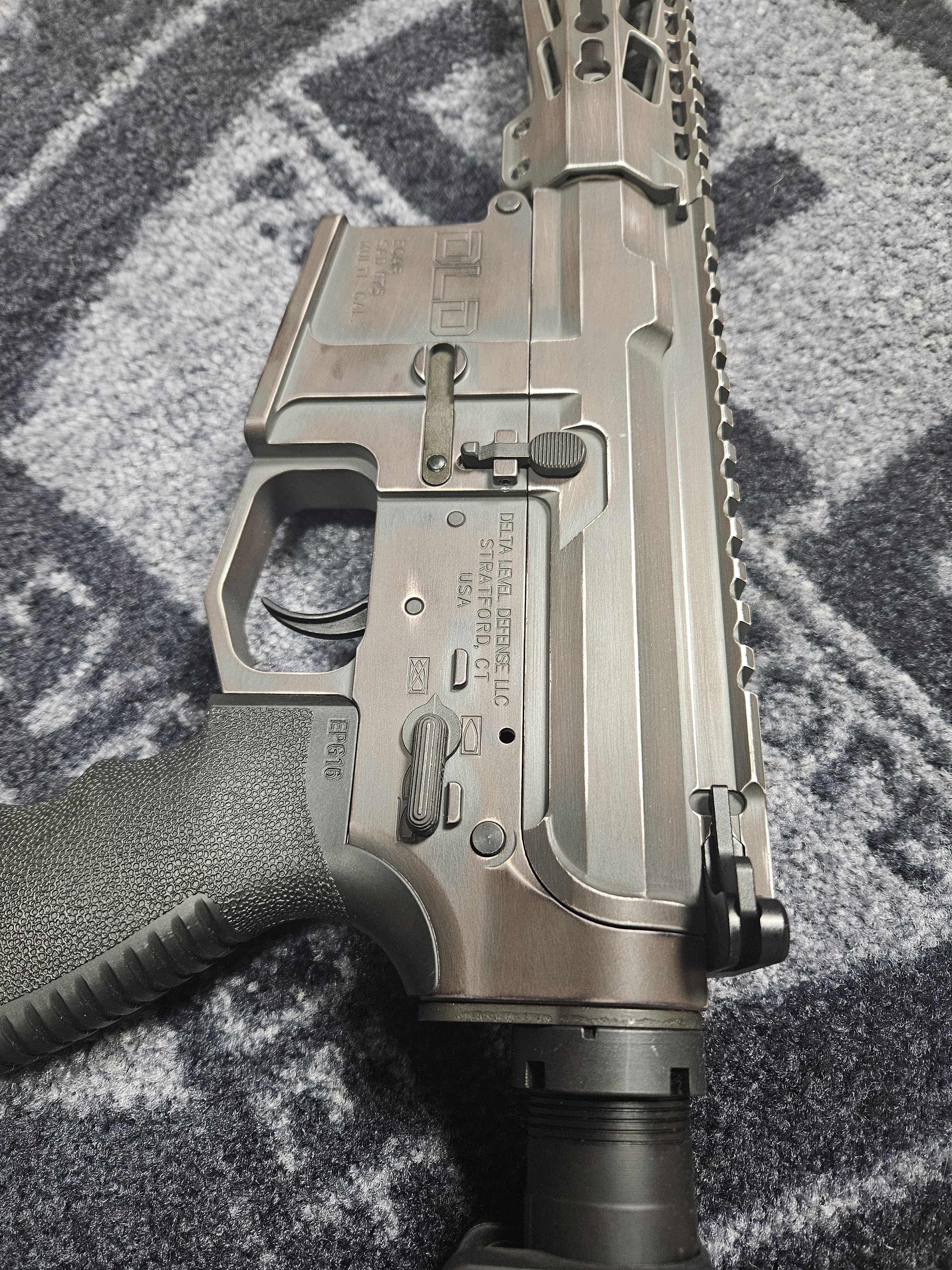 Distressed Rifles Grey and Bronze Distressed AR-15 | Cerakote