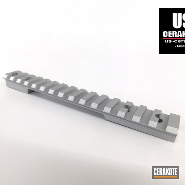 Leupold Base Cerakoted In Satin Aluminum