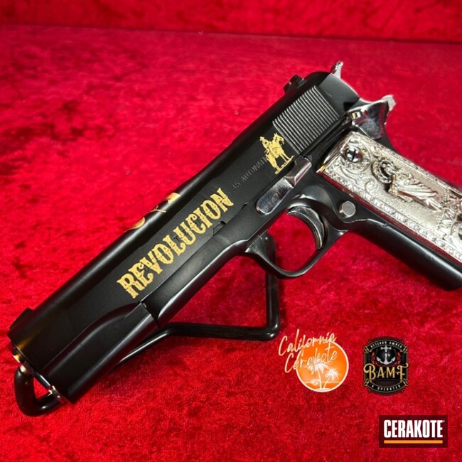 1911 Revolucion Coated With Cerakote In Gloss Black