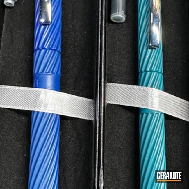 Deep Blue And Aqua Teal Pens