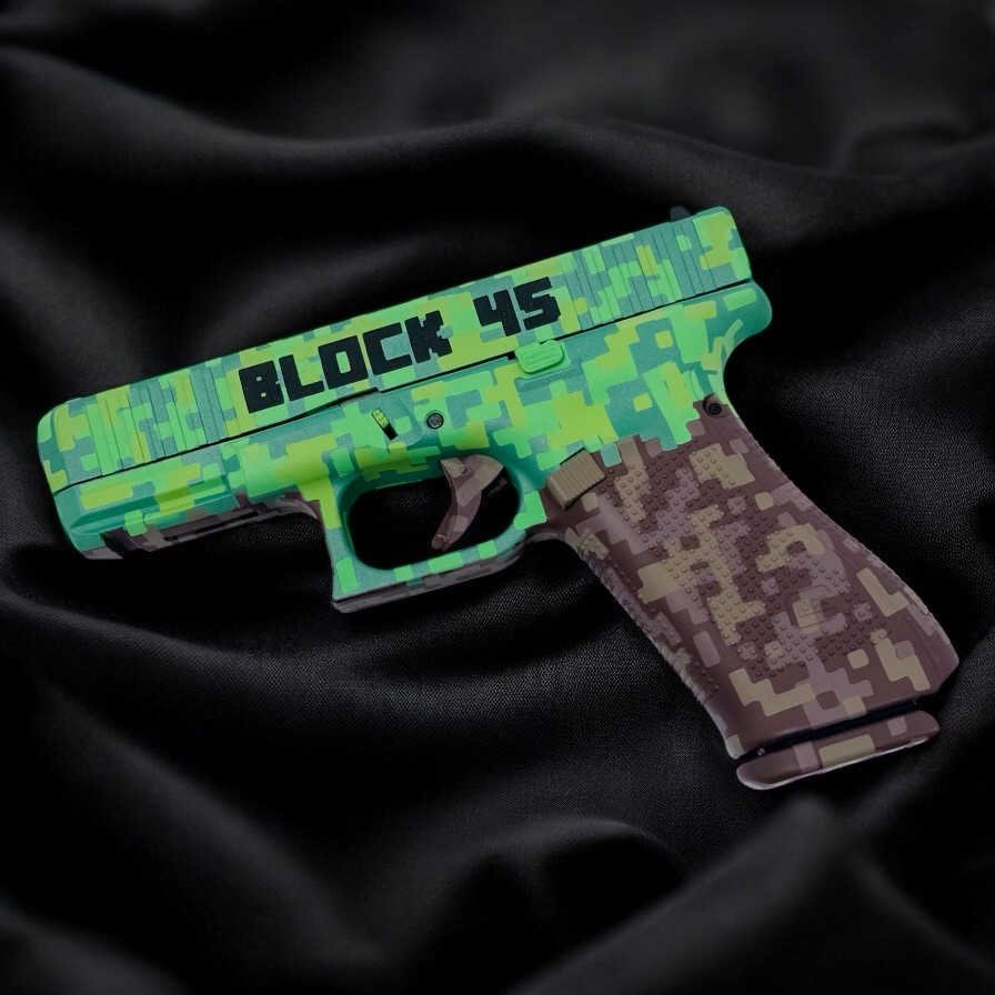 Pink Glock Minecraft Minecraft Block 45 | Cerakote