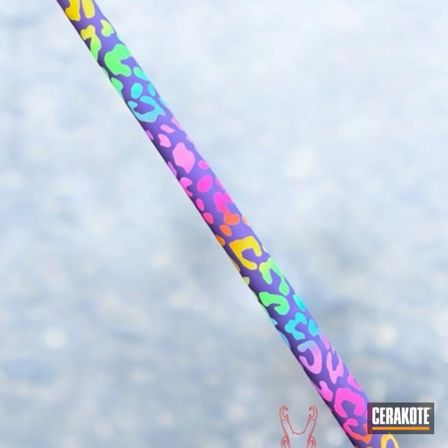 Purple Rainbow Leopard Taekwondo Staff