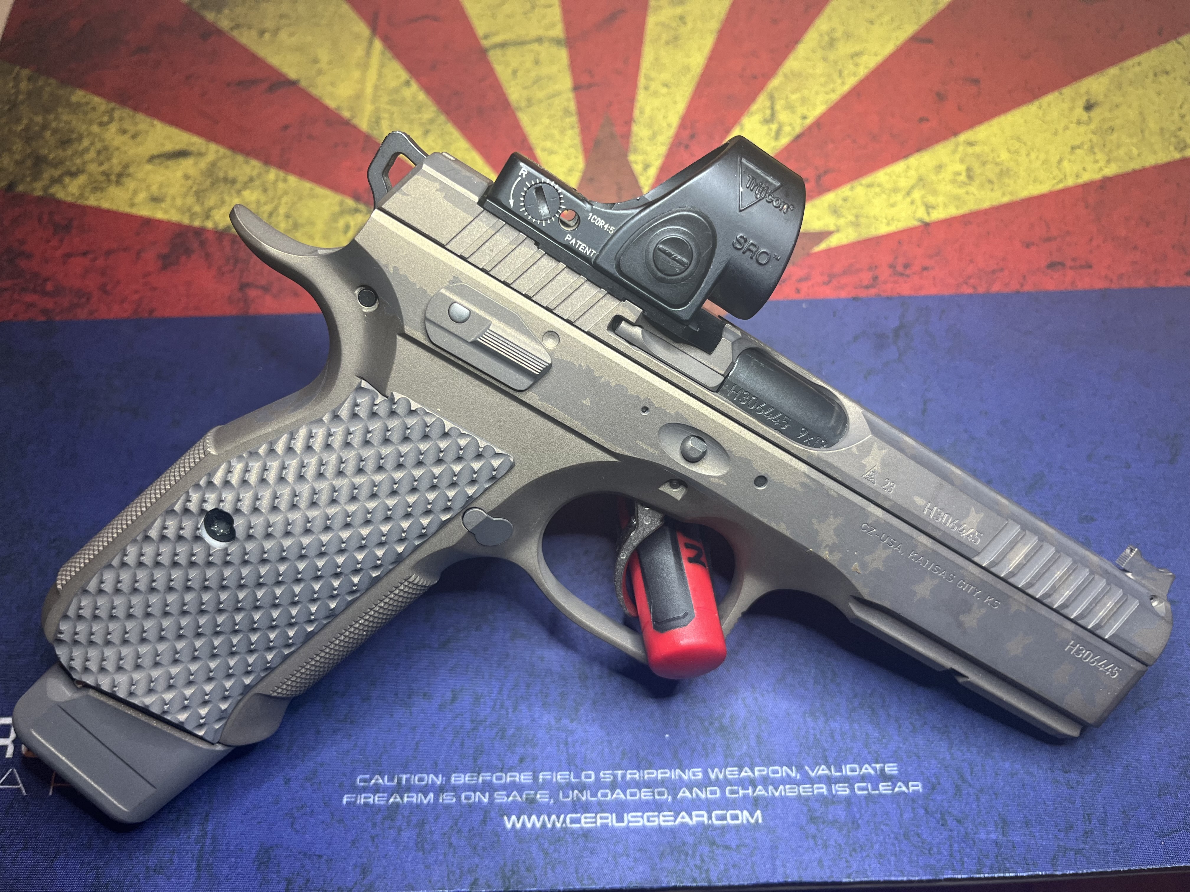 Subtle American Rifle Case Subtle American Flag | Cerakote