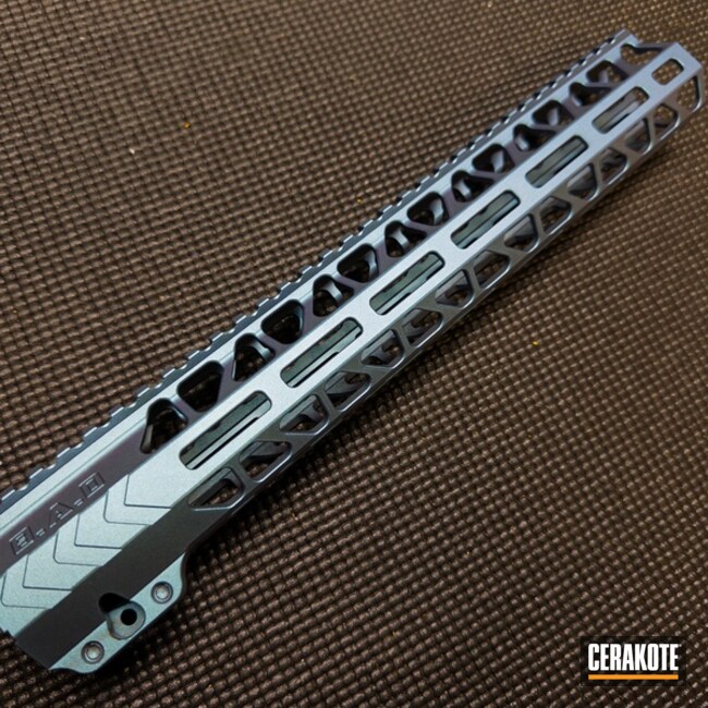 Handguard Fx Coated With Cerakote In Cerakote Fx Typhoon, Matte Armor Clear, Graphite Black And Satin Mag