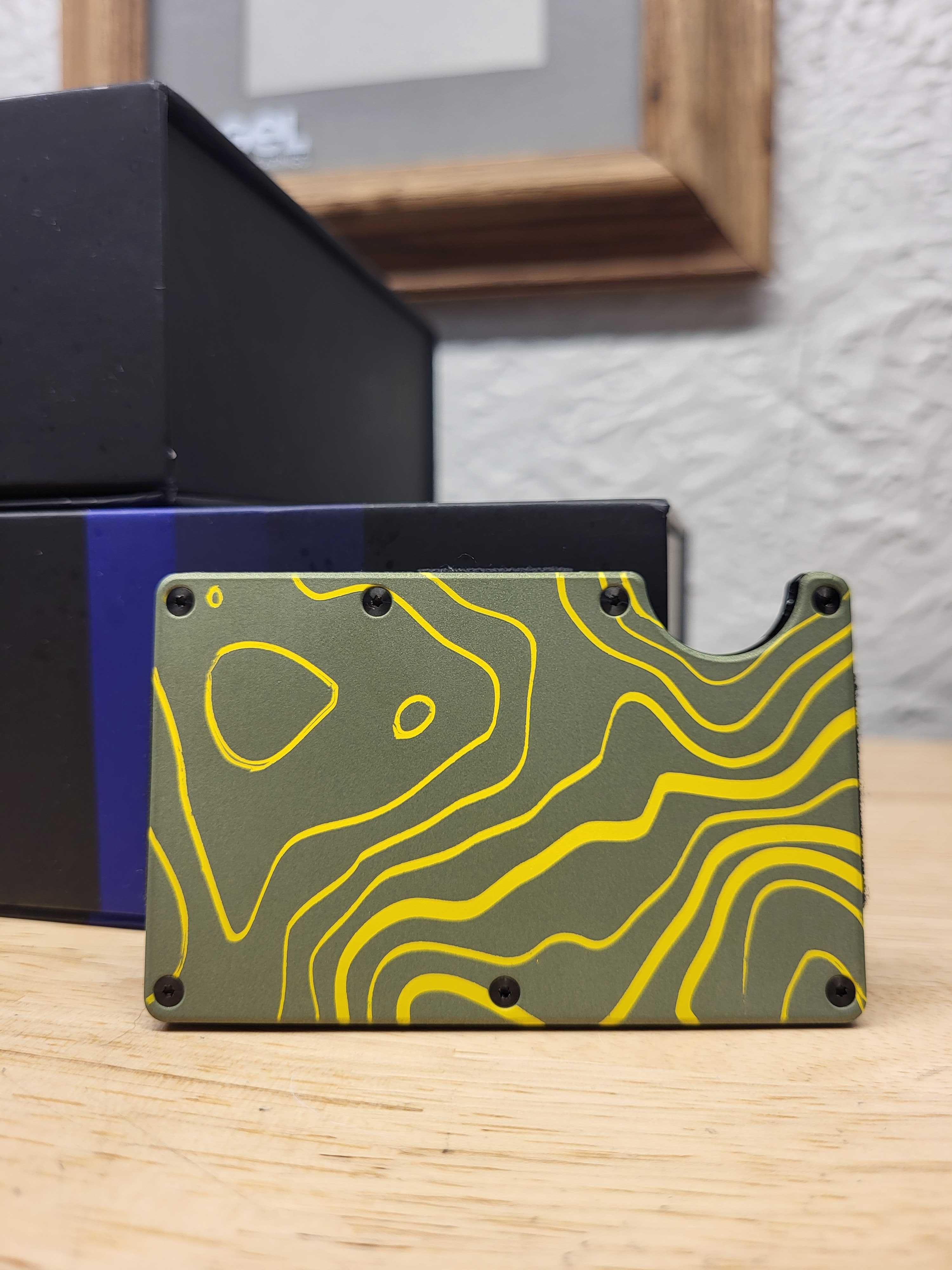 Topo Map Cusom Ridge Wallet | Cerakote