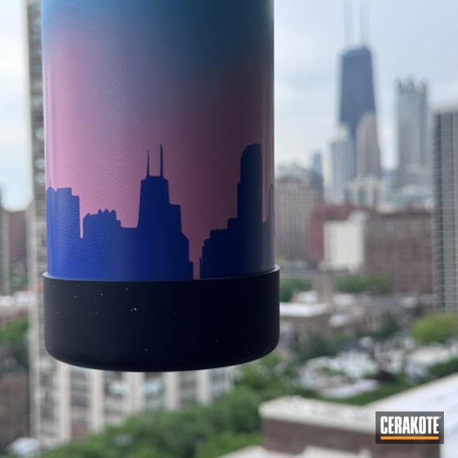 Chicago Skyline Custom Water Bottle