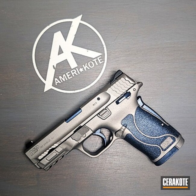 Smith And Wesson M&p Shield 380 Titanium And Mixology Betta Blue
