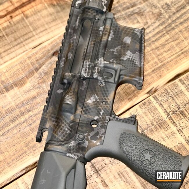 Ar15 Coated With Cerakote In H-146, H-265 And H-240