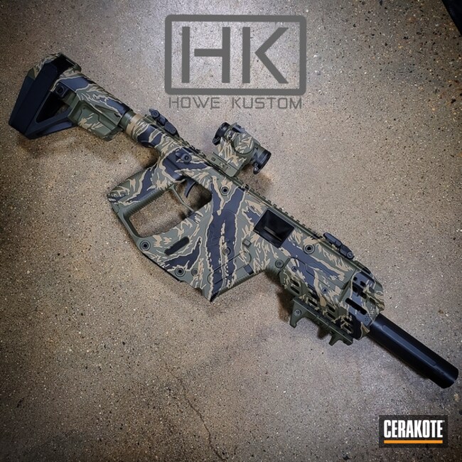 Kriss Vector Coated With Cerakote In H-235 And F-119