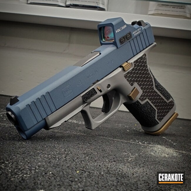 Glock 49 Coated With Cerakote In H-152 And H-185