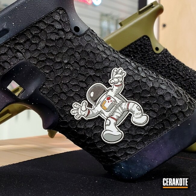 Ground Control To Major Tom Coated With Cerakote In H-140, H-167 And H-214