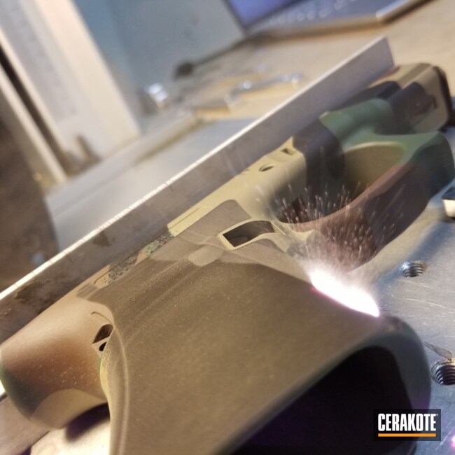 Laser Glock Coated With Cerakote
