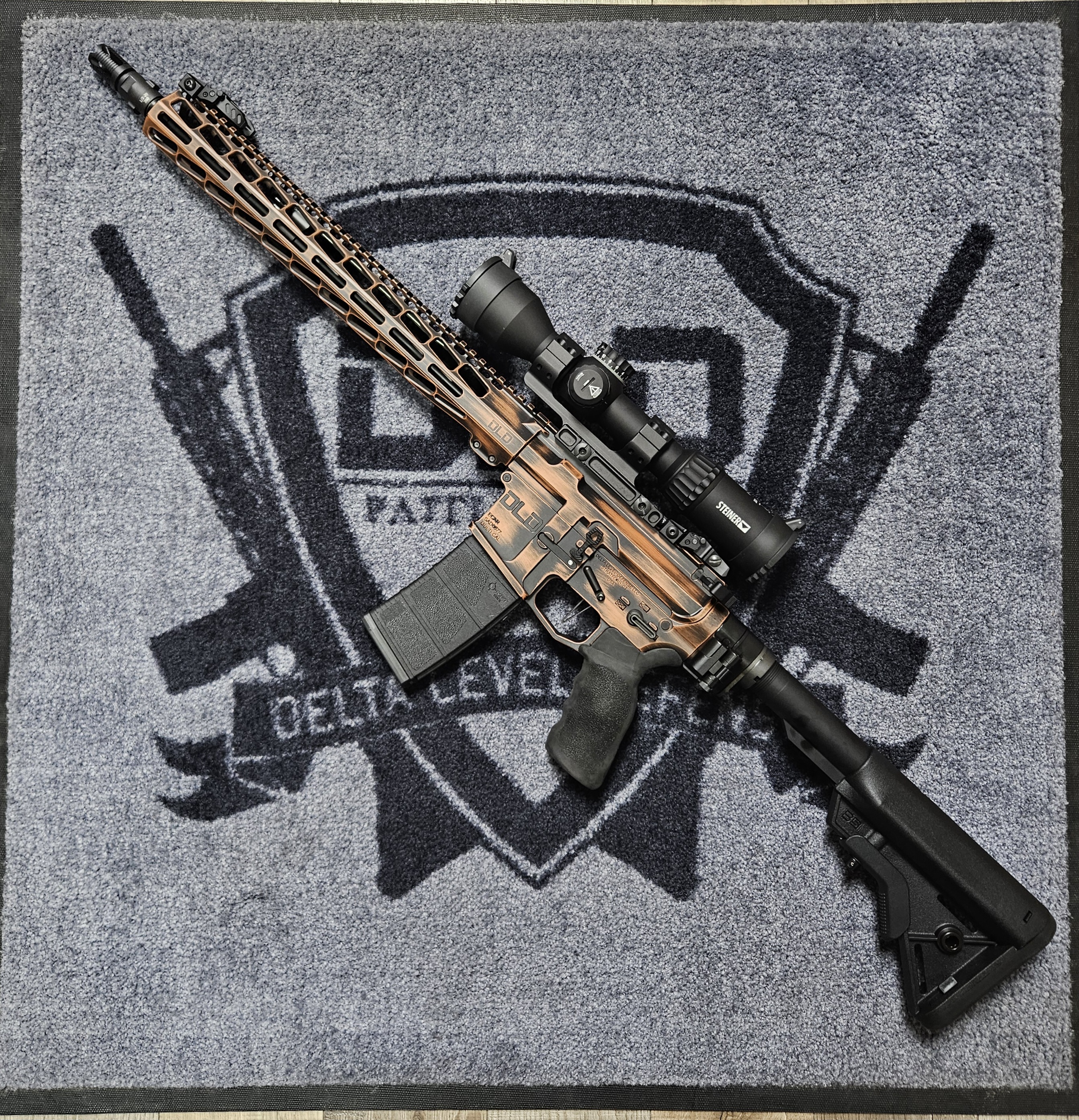 Distressed Rifles Copper and Black Distressed Ar-15 Rifle | Cerakote