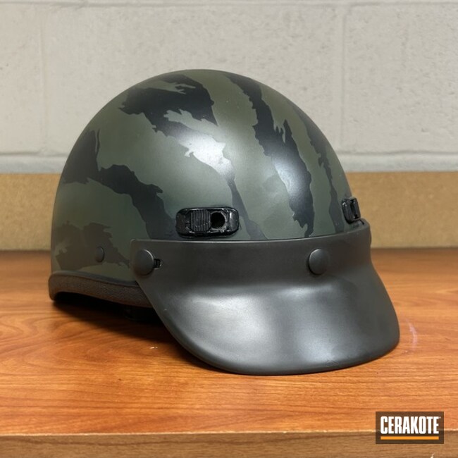 Tiger Stripe Motorcycle Helmet