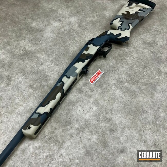Plum Brown, Combat Grey, Desert Sage, Graphite Black, Bull Shark Grey And Micro Slick Dry Film Lubricant Coating (oven Cure) Camo Bolt Action