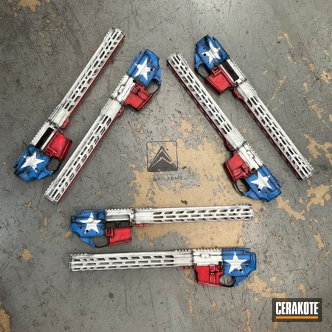 Nra Blue, Bright White And Usmc Red Texas Forever Infantry