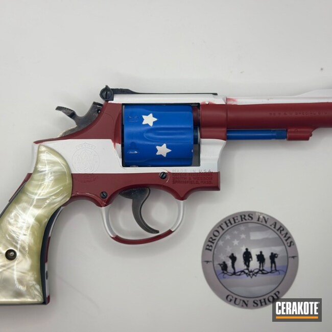 S&w Stars And Stripes Coated With Cerakote