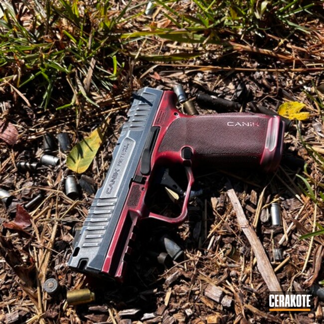 Custom Canik Coated With Cerakote In H-312, H-112, H-140, H-318 And H-185