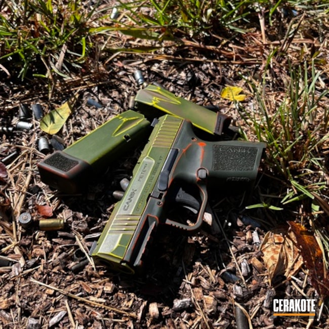 Canik Coated With Cerakote In H-269, H-128, H-166, H-343 And H-34094