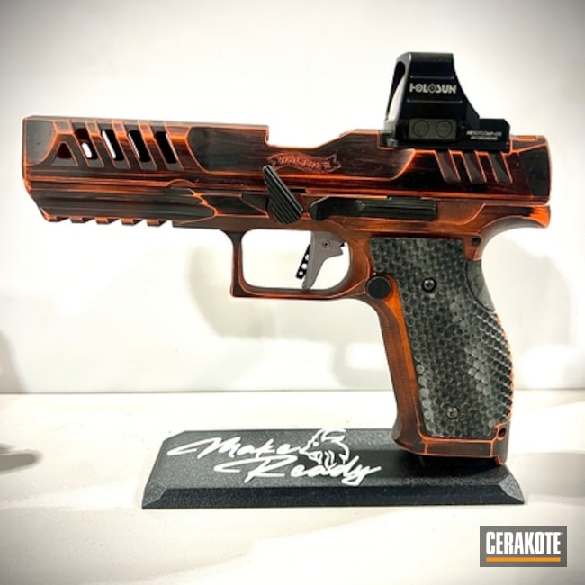 Beavertail Reduction With Distressed Orange Cerakote