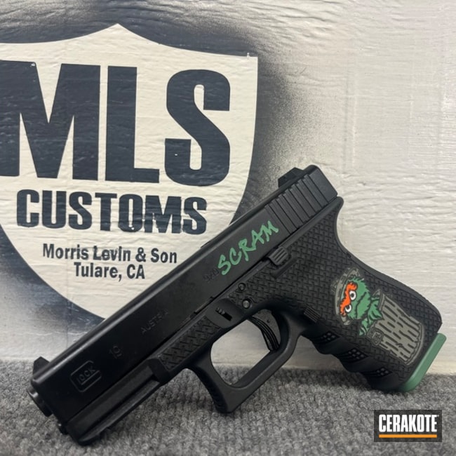 Grouchie19 Coated With Cerakote In H-140, H-400 And H-146