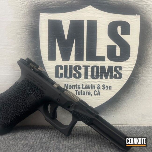 G19 Frame Coated With Cerakote In Graphite Black