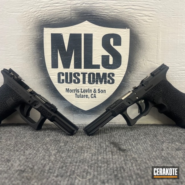 G19 Frame Coated With Cerakote In Graphite Black
