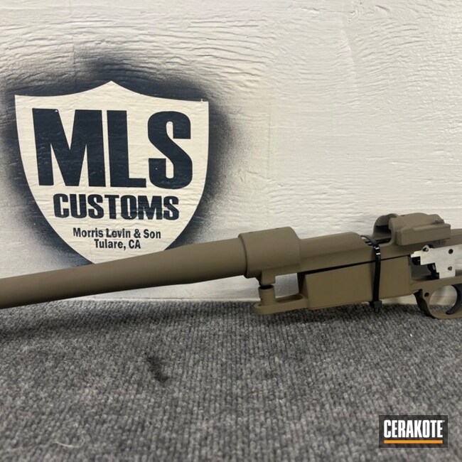 Bolt Action Coated With Cerakote In Coyote Tan