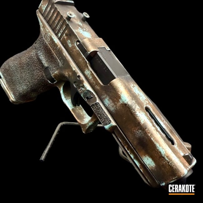 G17 Coated With Cerakote In H-310, H-146, H-175 And H-347
