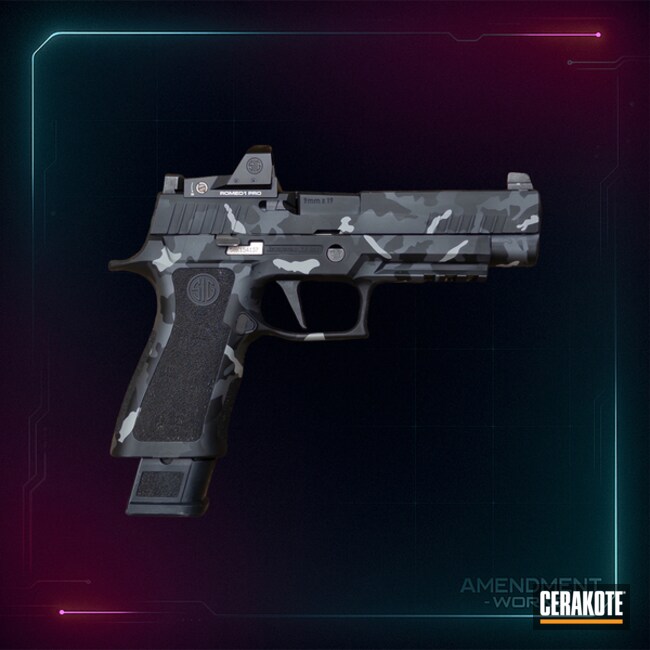 Sig P320 Coated With Cerakote In H-234, H-146 And H-214