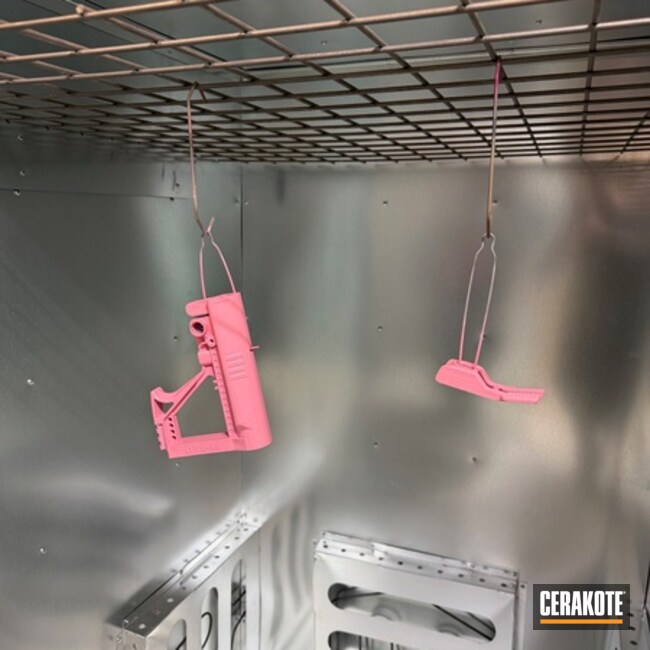 Pink Stock Coated With Cerakote