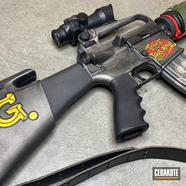 Colt Ar-15 With Ratfink By Ed Roth,  Themed Artwork And Cerakote